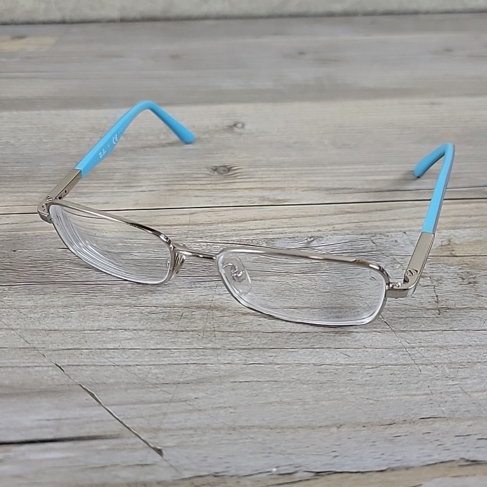 Ray-Ban RB1035 4017‎ Eyeglasses Kids Frames Only Silver Blue 47-15-125